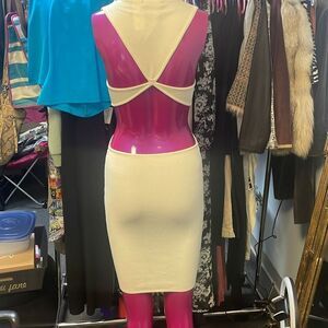 Cashmere cutout ribbed dress